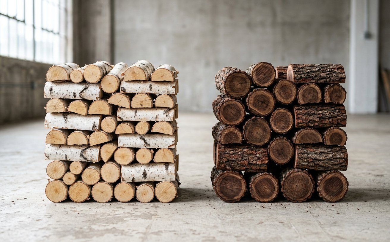 Берёза или дуб для камина